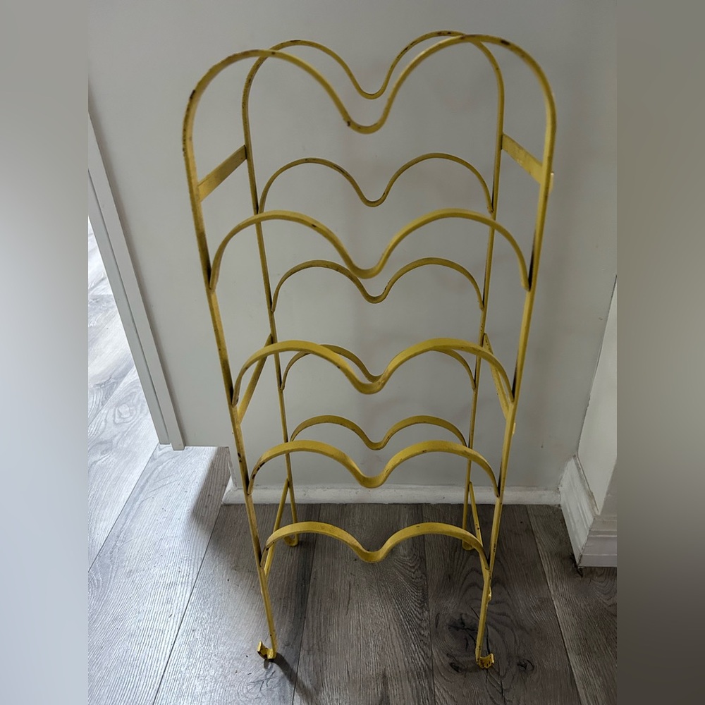 Vintage Metal Wine Rack